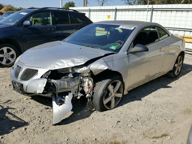 1G2ZH36NX74120156 - 2007 PONTIAC G6 GT SILVER photo 2