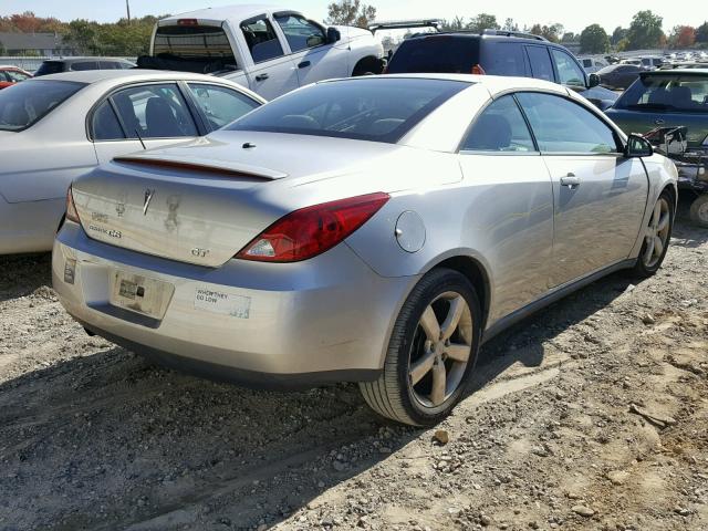 1G2ZH36NX74120156 - 2007 PONTIAC G6 GT SILVER photo 4