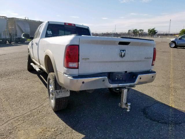 3D73Y3CL5BG553390 - 2011 DODGE RAM 3500 WHITE photo 3