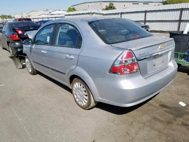 KL1TG5DE8BB246093 - 2011 CHEVROLET AVEO LT SILVER photo 3