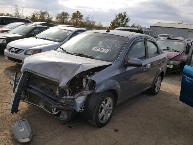KL1TD5DE5AB131166 - 2010 CHEVROLET AVEO LS GRAY photo 2