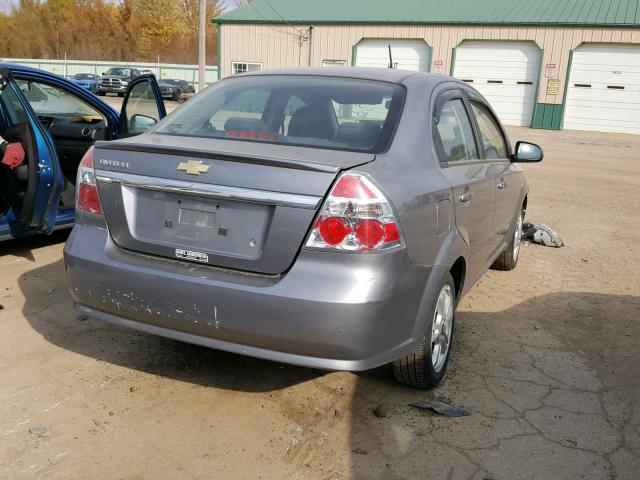 KL1TD5DE5AB131166 - 2010 CHEVROLET AVEO LS GRAY photo 4
