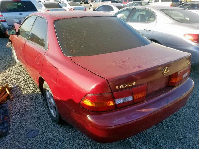 JT8BF28G2X5054609 - 1999 LEXUS ES 300 RED photo 3