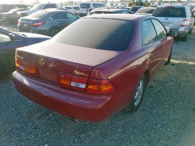 JT8BF28G2X5054609 - 1999 LEXUS ES 300 RED photo 4