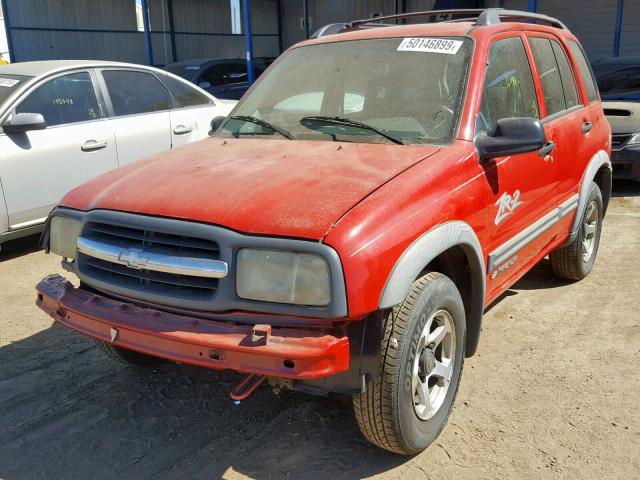 2CNBJ734826919571 - 2002 CHEVROLET TRACKER ZR RED photo 2