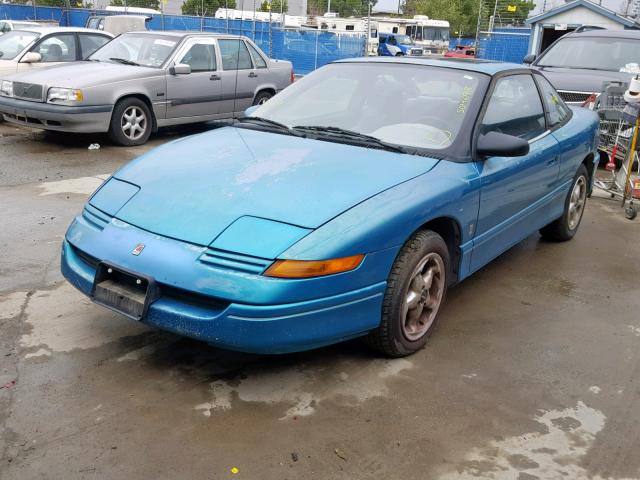 1G8ZH1572PZ269385 - 1993 SATURN SC2 TEAL photo 2