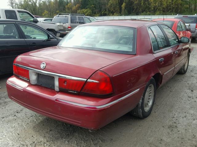 2MEFM75W52X634329 - 2002 MERCURY GRAND MARQ RED photo 4