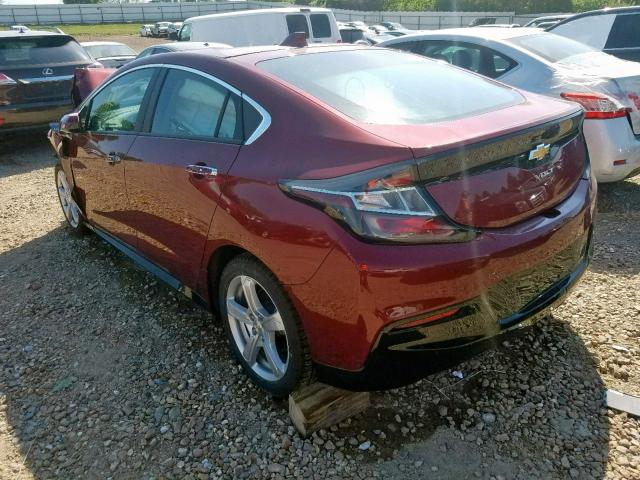 1G1RC6S55HU102238 - 2017 CHEVROLET VOLT LT RED photo 3