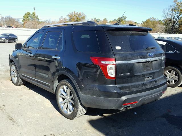 1FM5K7F89FGB80113 - 2015 FORD EXPLORER L BLACK photo 3