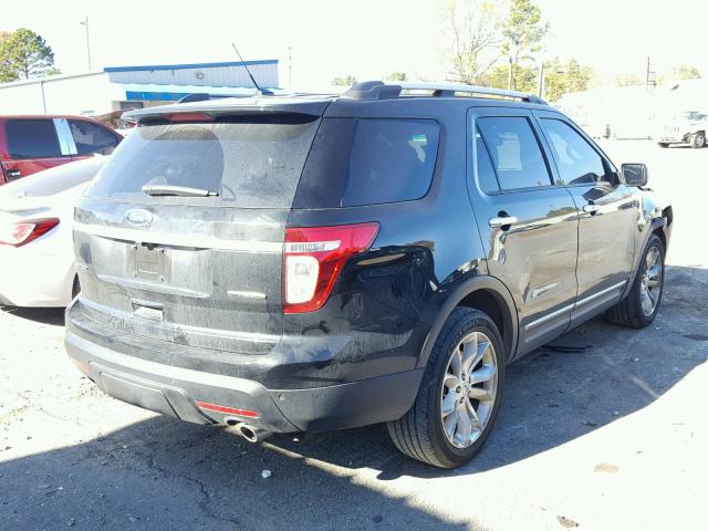 1FM5K7F89FGB80113 - 2015 FORD EXPLORER L BLACK photo 4