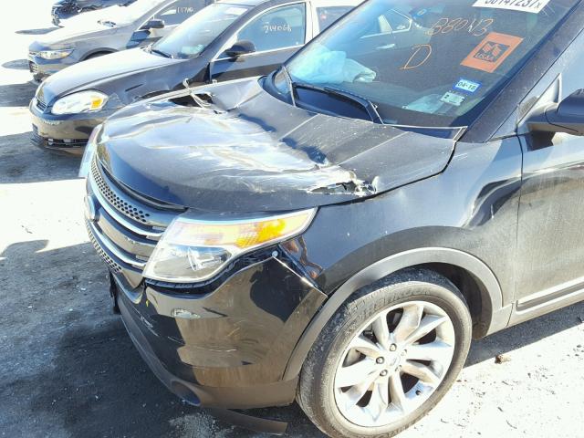 1FM5K7F89FGB80113 - 2015 FORD EXPLORER L BLACK photo 9