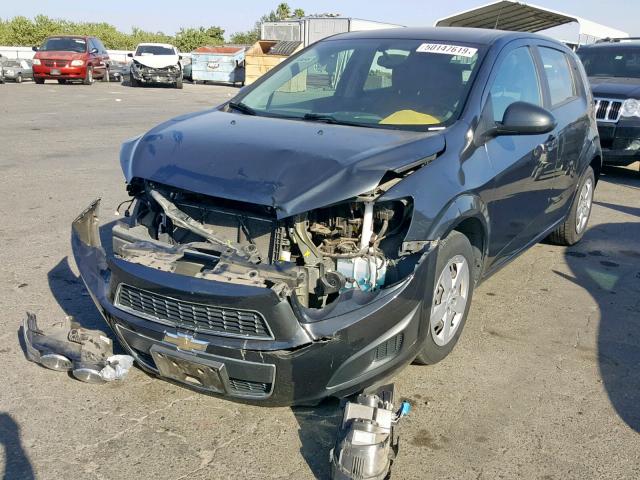 1G1JB6SG5E4136130 - 2014 CHEVROLET SONIC LS CHARCOAL photo 2