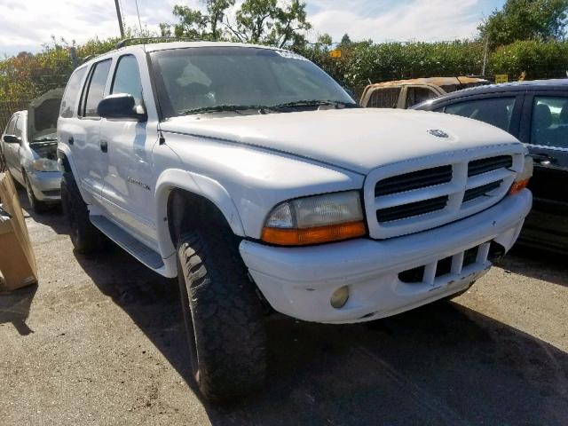 1B4HS28Z31F543169 - 2001 DODGE DURANGO WHITE photo 1