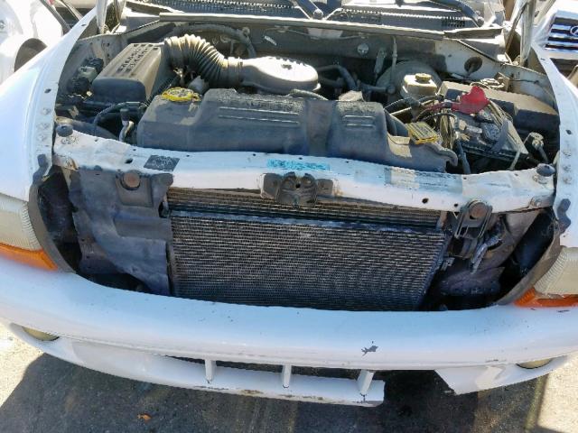 1B4HS28Z31F543169 - 2001 DODGE DURANGO WHITE photo 7