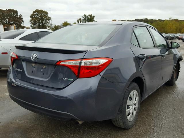 5YFBPRHEXFP212685 - 2015 TOYOTA COROLLA EC GRAY photo 4