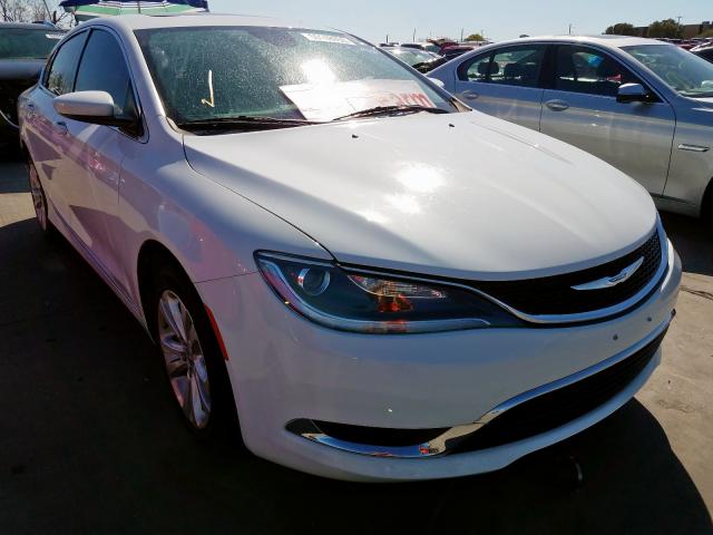 1C3CCCAB5GN100022 - 2016 CHRYSLER 200 LIMITE WHITE photo 1