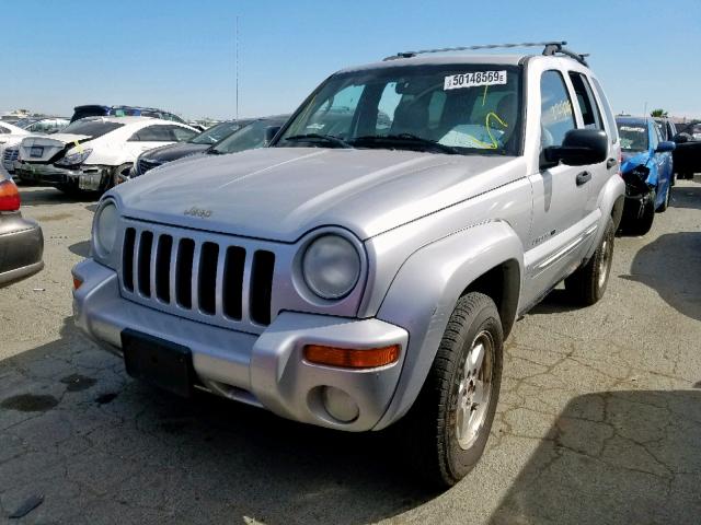 1J8GL58K23W508005 - 2003 JEEP LIBERTY LI SILVER photo 2