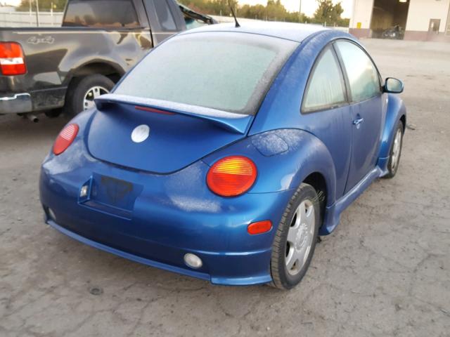 3VWCK21C72M450849 - 2002 VOLKSWAGEN NEW BEETLE BLUE photo 4