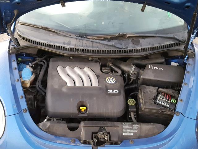 3VWCK21C72M450849 - 2002 VOLKSWAGEN NEW BEETLE BLUE photo 7