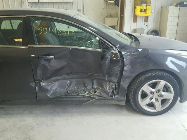 1G1ZA5EU1BF349738 - 2011 CHEVROLET MALIBU LS ნაცრისფერი ფოტო 9