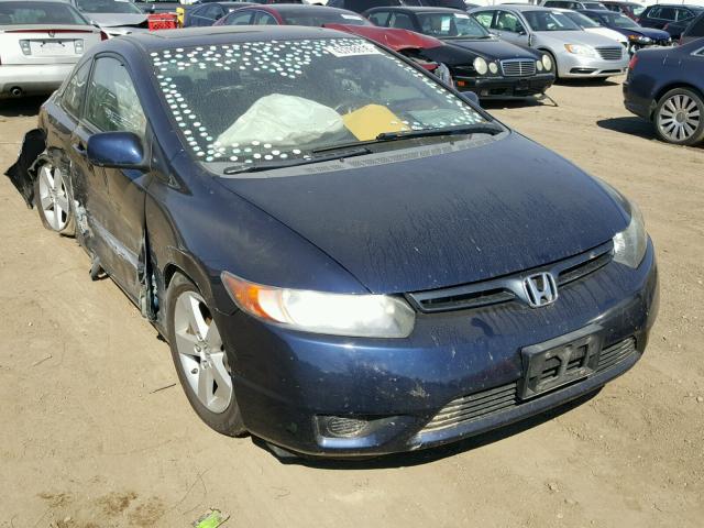 2HGFG12988H567346 - 2008 HONDA CIVIC EXL BLUE photo 1