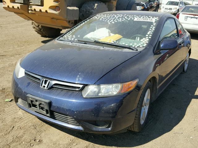 2HGFG12988H567346 - 2008 HONDA CIVIC EXL BLUE photo 2