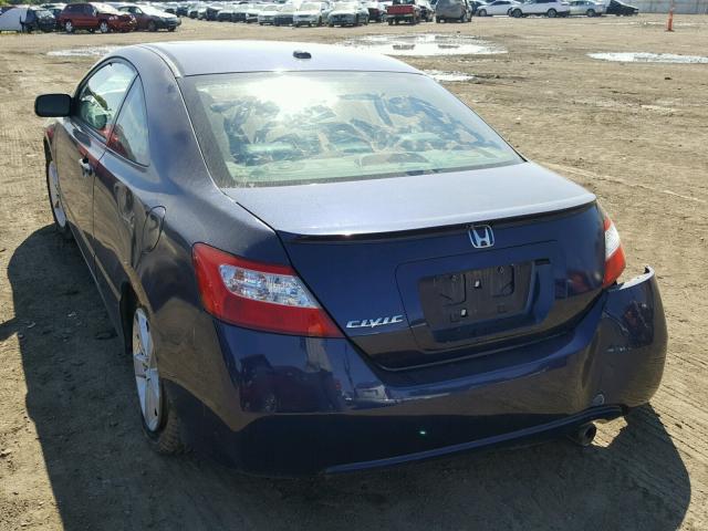 2HGFG12988H567346 - 2008 HONDA CIVIC EXL BLUE photo 3