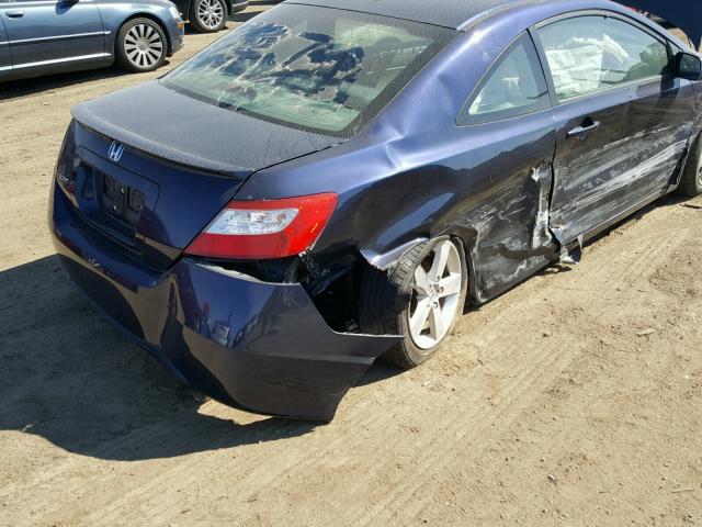 2HGFG12988H567346 - 2008 HONDA CIVIC EXL BLUE photo 9