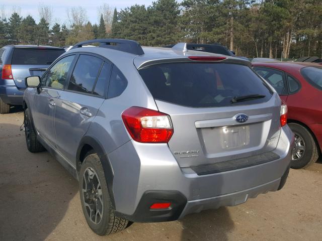 JF2GPADC1H8223263 - 2017 SUBARU CROSSTREK SILVER photo 3