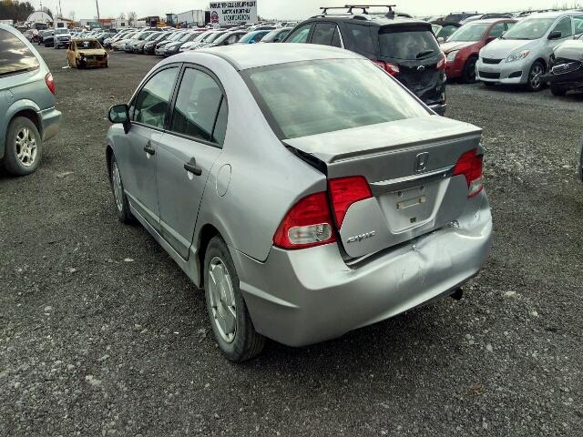 2HGFA1F41AH013331 - 2010 HONDA CIVIC DX-G SILVER photo 3