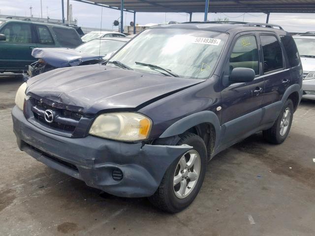 4F2YZ02Z46KM27621 - 2006 MAZDA TRIBUTE I BLUE photo 2