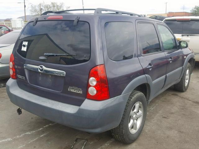 4F2YZ02Z46KM27621 - 2006 MAZDA TRIBUTE I BLUE photo 4