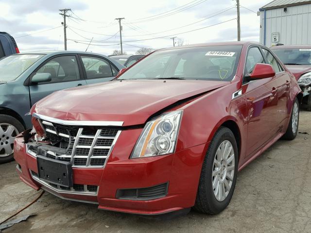 1G6DE5E58D0164898 - 2013 CADILLAC CTS LUXURY RED photo 2