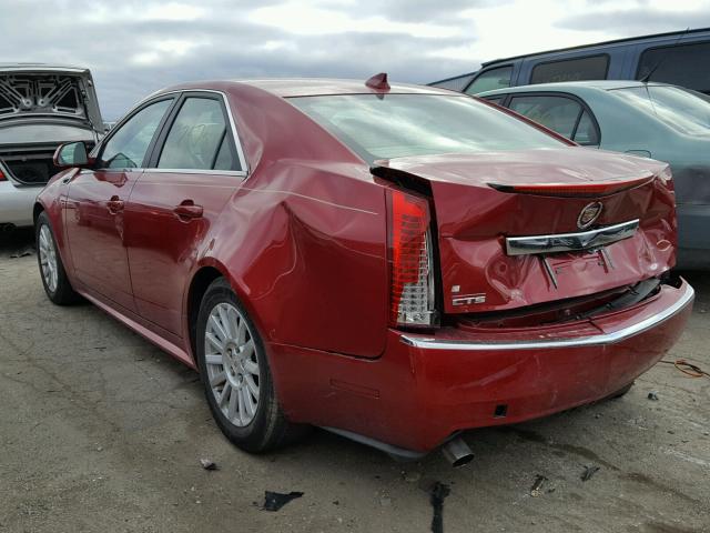 1G6DE5E58D0164898 - 2013 CADILLAC CTS LUXURY RED photo 3