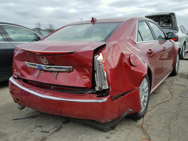 1G6DE5E58D0164898 - 2013 CADILLAC CTS LUXURY RED photo 4