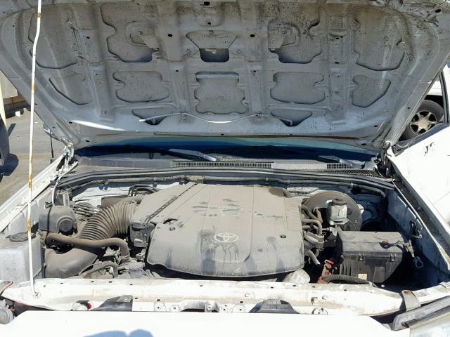 5TFTU4GN3EX053588 - 2014 TOYOTA TACOMA PRE WHITE photo 7