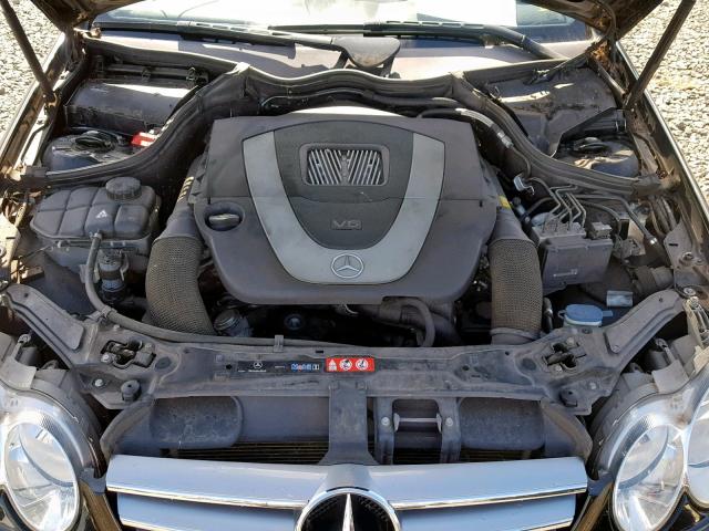 WDBTJ56H07F227912 - 2007 MERCEDES-BENZ CLK 350 BLACK photo 7