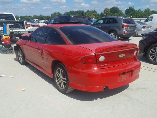 1G1JH12F747130514 - 2004 CHEVROLET CAVALIER L RED photo 3