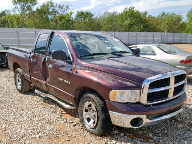 1D7HA18NX4S778201 - 2004 DODGE RAM 1500 S BURGUNDY photo 1