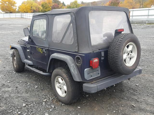 1J4FY19S7WP740345 - 1998 JEEP WRANGLER / PURPLE photo 3