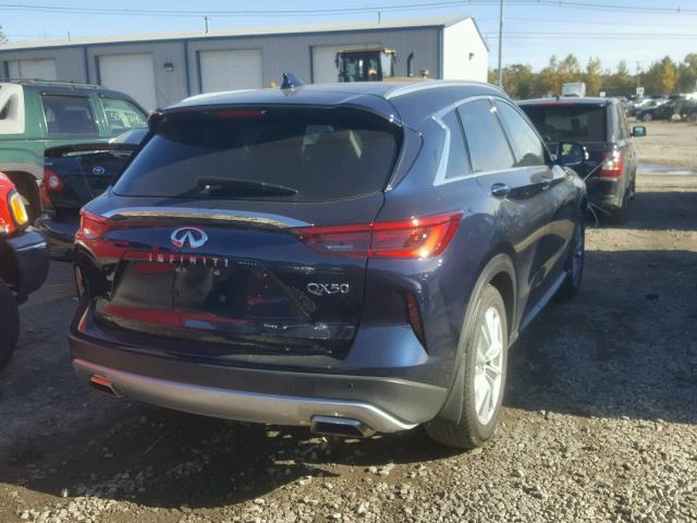 3PCAJ5M35KF106449 - 2019 INFINITI QX50 ESSEN BLUE photo 4