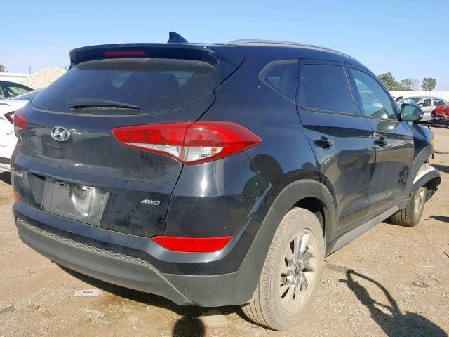 KM8J3CA42HU436766 - 2017 HYUNDAI TUCSON LIM BLACK photo 4