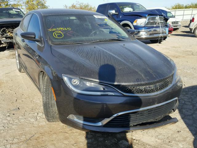 1C3CCCABXFN595610 - 2015 CHRYSLER 200 LIMITE CHARCOAL photo 1