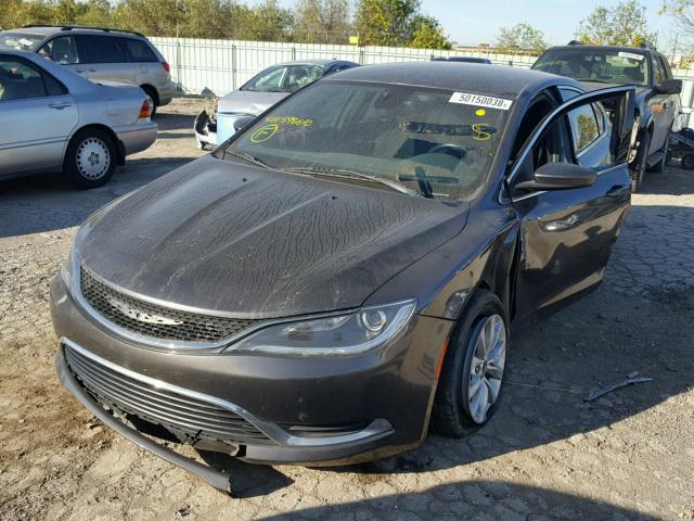 1C3CCCABXFN595610 - 2015 CHRYSLER 200 LIMITE CHARCOAL photo 2