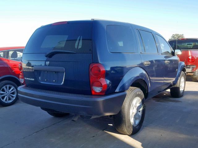 1D4HD38N34F132815 - 2004 DODGE DURANGO ST BLUE photo 4