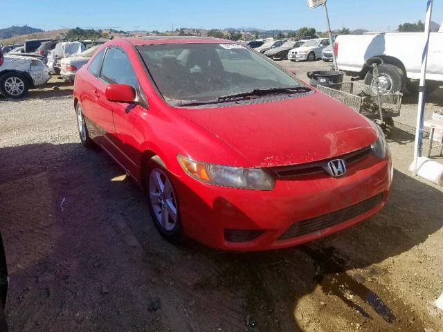 2HGFG12867H556545 - 2007 HONDA CIVIC EX RED photo 1