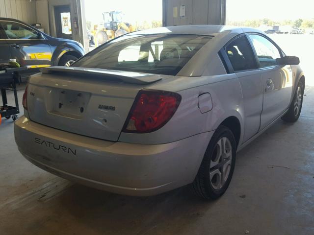 1G8AW12F03Z182450 - 2003 SATURN ION LEVEL SILVER photo 4