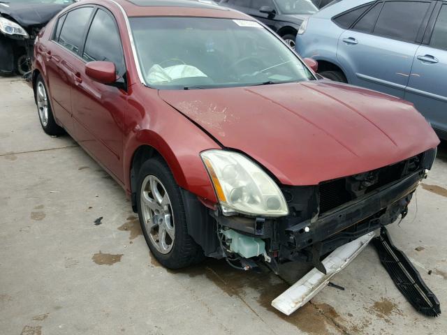 1N4BA41E24C885206 - 2004 NISSAN MAXIMA SE RED photo 1