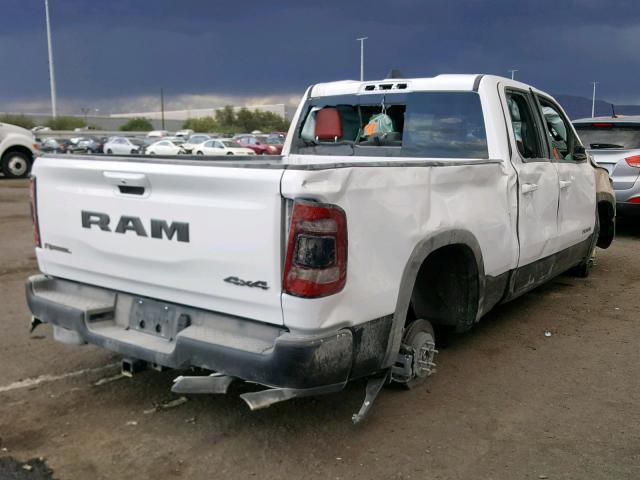 1C6SRFET1KN906367 - 2019 RAM 1500 REBEL WHITE photo 4