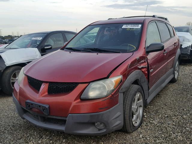 5Y2SL62814Z418963 - 2004 PONTIAC VIBE MAROON photo 2